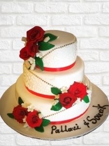 RED ROSE CAKE