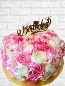 COLORFUL ROSE CAKE